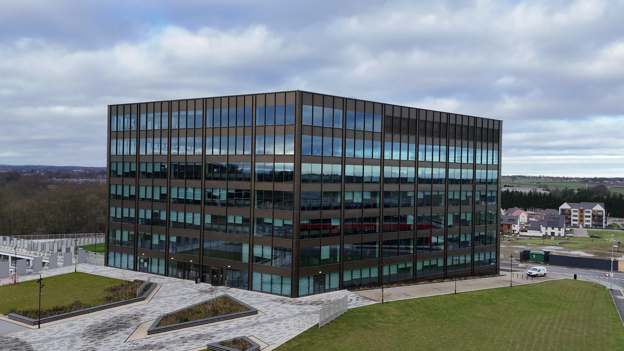 Office exterior: original plate